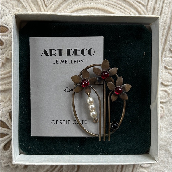 Art Deco Style Brooch - Czech Republic - Picture 10 of 12